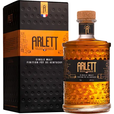 Bouteille de whisky français Arlett Kentucky Cask 42% 70cl, single malt de la distillerie Tessendier