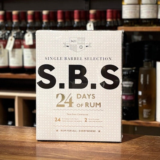 Calendrier de l'Avent Rhum – Coffret Rhum 24 Days of Rum SBS Edition Single Barrel Selection Les 2 cavistes