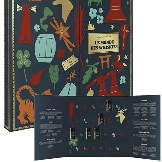 Calendrier de l'Avent Whisky 2025 Le Monde des Whiskies Les 2 cavistes