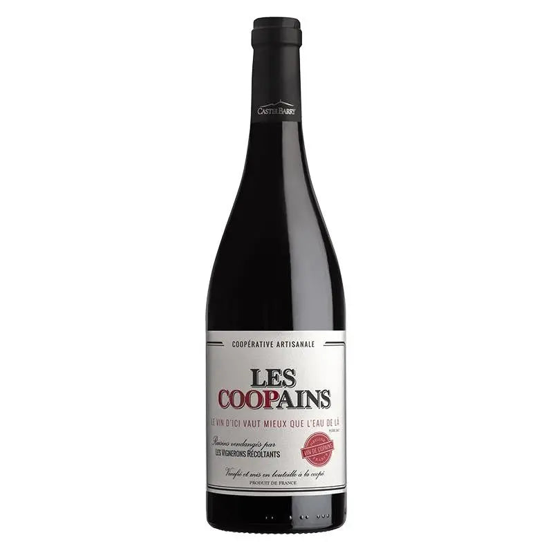 Bouteille de Les Coopains Rouge 2024, Castelbarry 100% Grenache - Les 2 cavistes