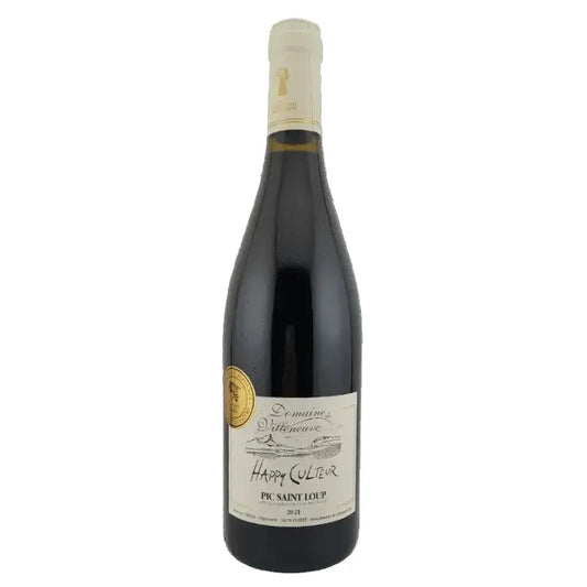 Bouteille de Pic Saint Loup Rouge 2024, Happy Culteur Domaine de Villeneuve - Les 2 cavistes