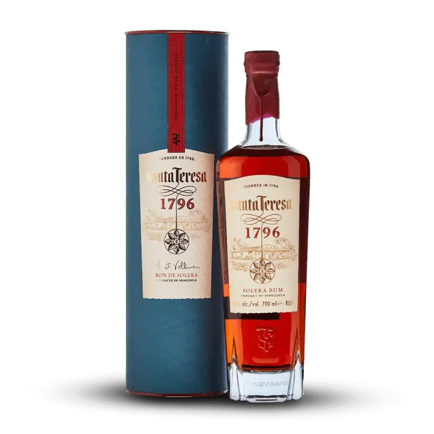 Rhum du Venezuela Santa Teresa 1796  avec étui 70cl 40% Les 2 cavistes