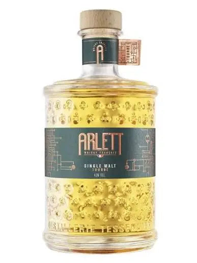 Bouteille de whisky français Arlett Single Malt Tourbé 43% 70cl, de la distillerie Tessendier